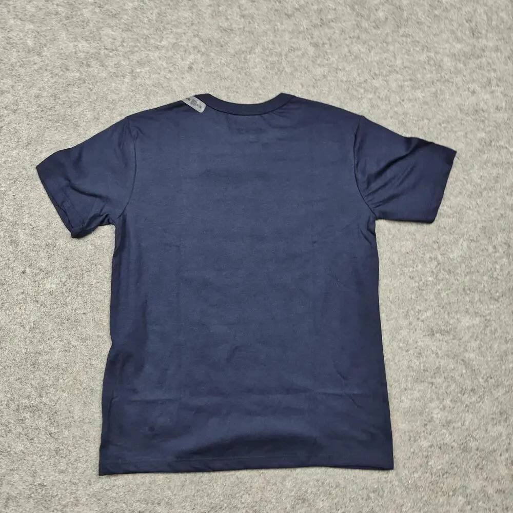 The Children's Place Shirt Kids 7-8 Years Blue Cotton/Poly Graphic Tee